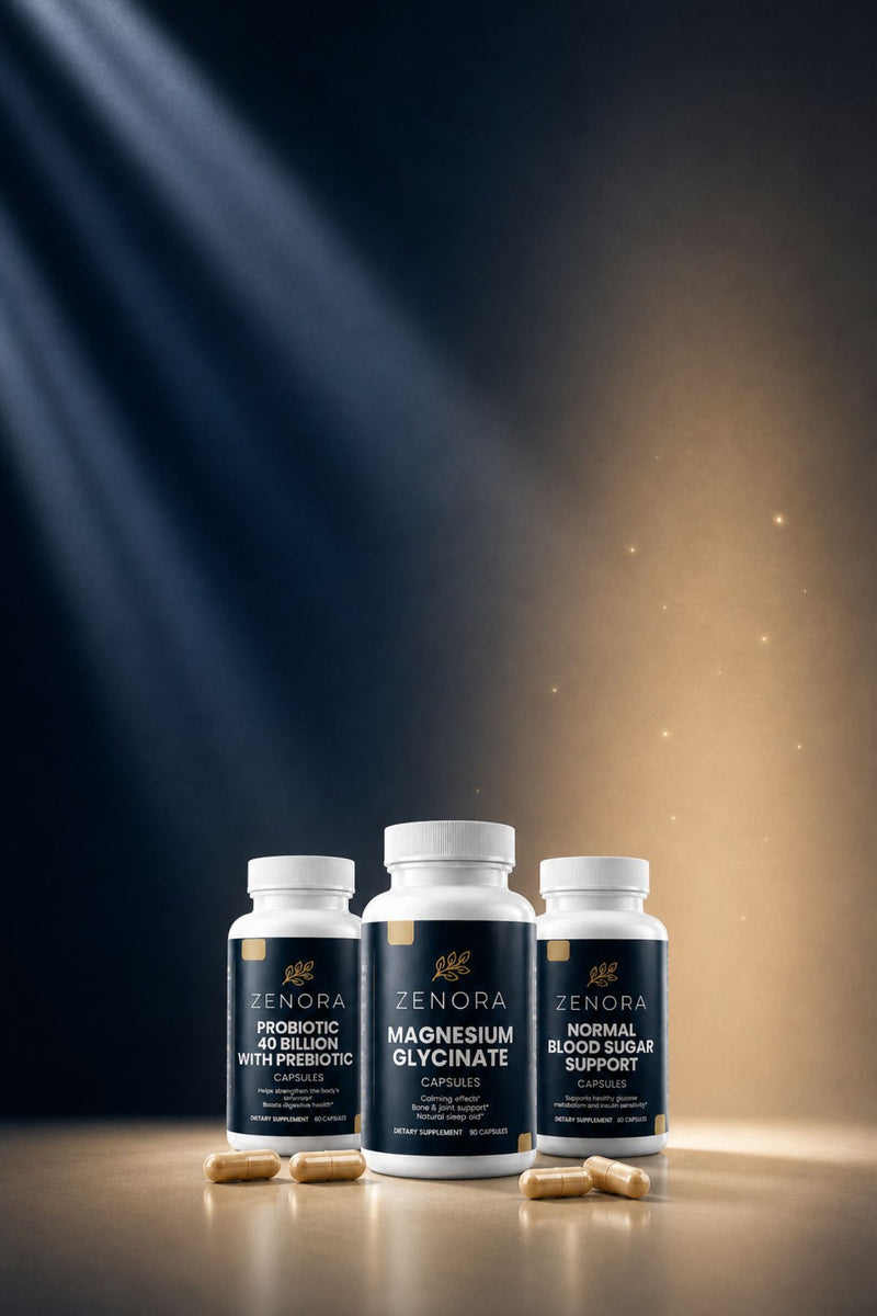 Zenora wellness supplements for daily health and balance